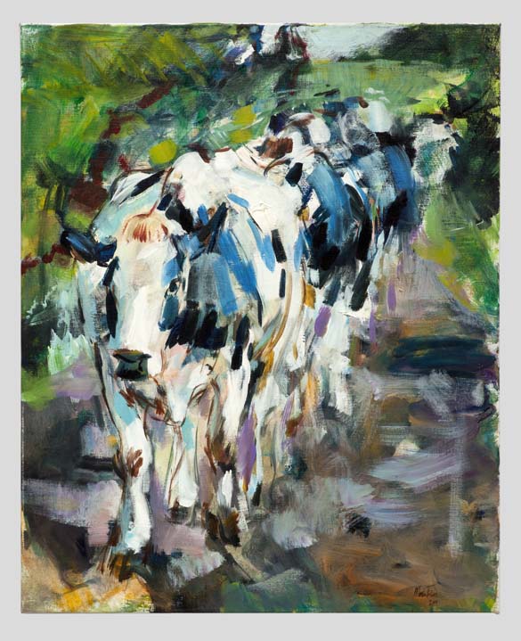 Bons Holsteins, to the milking parlour, 75 x 60 cm, acrylic, 2011.jpg (113 KB)