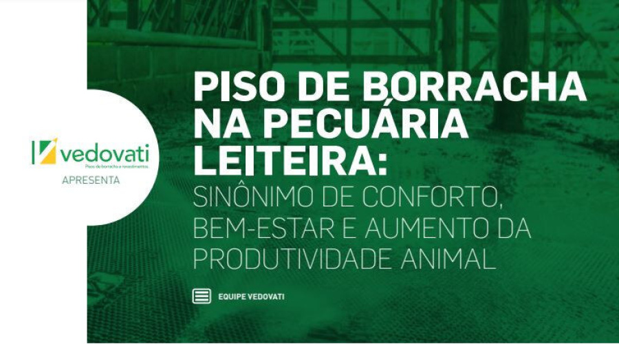 Piso de borracha na pecuária leiteira: sinônimo de conforto, bem-estar e aumento da produtividade animal