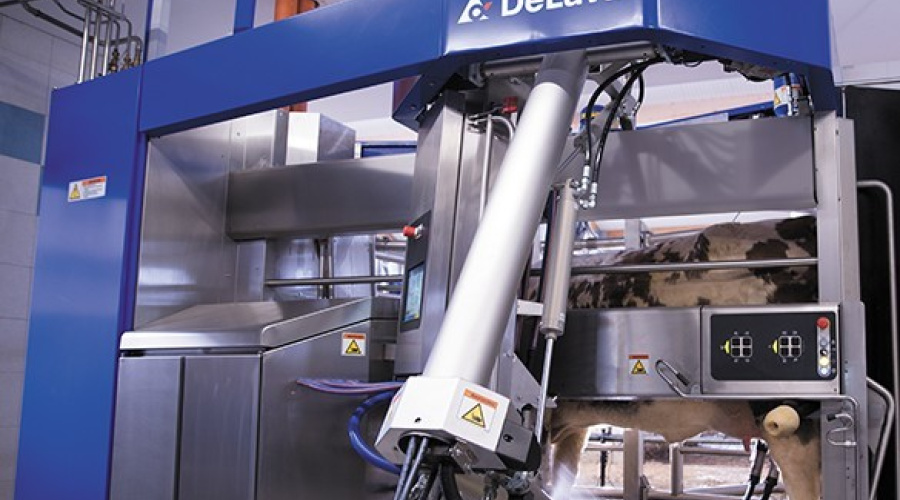 DeLaval apresenta seu novo sistema de ordenha robótica, o sistema de ordenha DeLaval VMS™ V300